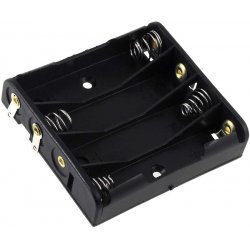 Batteriholder til 4x Micro/AAA Batterier med loddeflige | Batteri-Butik