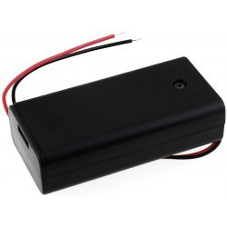 Batteriholder til 2x Mignon/AA Batterier med tilslutningsledning | Batteri-Butik