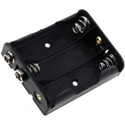 Batteriholder til 3x Mignon/AA Batterier med Clip-tilslutning | Batteri-Butik
