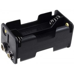 Batteriholder til 4x Mignon/AA Batterier med Clip-tilslutning | Batteri-Butik