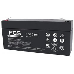 FGS FG10301 Blybatteri 6V 3Ah | Batteri-Butik