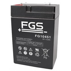 FGS FG10451 Blybatteri 6V 4,5Ah | Batteri-Butik