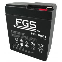 FGS FG10901 Blybatteri 6V 9Ah (Multipower Branded) | Batteri-Butik
