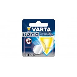 Varta CR1632 Knapcelle Batteri Lithium 3V 1 blister x 100 (100 batterier) | Batteri-Butik