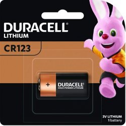 Duracell CR123A / DL123 Lithium 3V 1400mAh 1 Blister til Arlo Netgear Camera. | Batteri-Butik