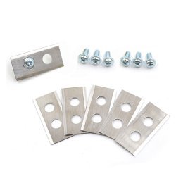 12 x Knive 1,0 mm. til Worx Landroid Robotplæneklipper inkl. Skruer | Batteri-Butik