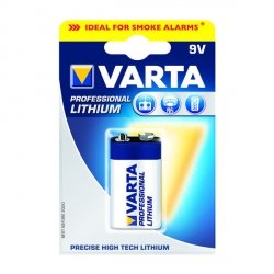Varta Professional Lithium Batteri 9V 1 stk blister 06122301401 | Batteri-Butik
