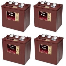 Trojan T-125 Deep-cycle Bly-batteri Sæt 24V 240Ah (4 x T-125) til Lifte, Golfbil og Club Car | Batteri-Butik