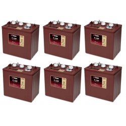 Trojan T-125 Deep-cycle Bly-batteri Sæt 36V 240Ah (6 x T-125) til Lifte, Golfbil og Club Car | Batteri-Butik