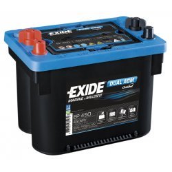 Batteri til Camping Mover og Forbrug Exide EP450 Dual AGM-Batteri 12V 50Ah | Batteri-Butik