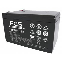 Batteri til CCTV/Overvågningskamera 12V 12Ah Longlife | Batteri-Butik