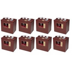 Batteri til Golfbil Yamaha, EZ GO, Club Car og Melex Trojan T-125 Deep-cycle Bly-batteri Sæt 48V 240Ah (8 x T-125) | Batteri-Butik