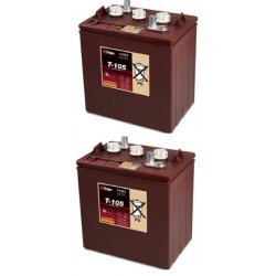 Batteri til Sakselift, Teleskoplæsser, Pallevogn og Stablere Trojan T-105 Deep-cycle Bly-batteri Sæt 12V 225Ah (2 x T-105) | Batteri-Butik