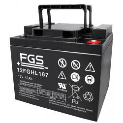 FBatteri til Solar, Solfanger, Solceller GS 12FGHL167 High Rate Longlife Blybatteri 12V 42Ah | Batteri-Butik