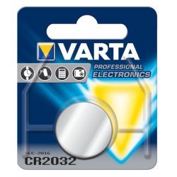 Batteri til VVS Varta CR2032 Knapcelle Lithium 3V 1 blister x 10 (10 batterier) | Batteri-Butik