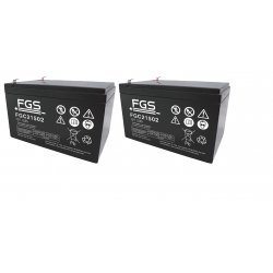 24V 15Ah Batteri til El-løbehjul og El-ATV (2 Batterier á 12V) | Batteri-Butik