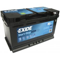 Bilbatteri Exide EK800 AGM-Batteri 12V 80Ah (EK820) | Batteri-Butik
