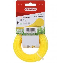 Trimmerline Trimmersnøre Oregon Gul Roundline 2,4mm x 15 m (69-362-Y) | Batteri-Butik