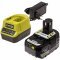 Ryobi ONE+ HP Batteri & Lader RC18120-140X 18V/4,0Ah Li-Ion