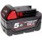 Batteri til Batteri-Sliber Milwaukee HD18 SG-401C 5,0Ah Original