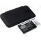 Batteri til Samsung GT-I9700 med Flip Cover