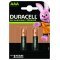 Duracell Rechargeable AAA, Micro, HR03 Batteri 900mAh 2er Blister