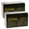 KungLong Blygel Batteri til UPS APC Smart-UPS 750 9Ah 12V (erstatter ogs 7,2Ah / 7Ah)