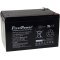 FirstPower Bly-Gel Batteri til Brne Kretjer Brne Hummer kretj Jeep 12Ah 12V VdS