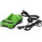 Lader til Batteri-Bore-skruemaskine Greenworks G-24 / BatteriType 29852, 29322, 29842