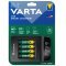 VARTA Batteri Lader, inkl. 4x AA 2,1Ah, LCD Smart Charger+ til wiederpladbare AA AAA