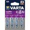 Varta Ultra Lithium AA Mignon / LR6 Batterier 4er Blister