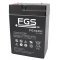 FGS FG10451 Blybatteri 6V 4,5Ah