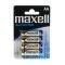 Maxell Alkaline Batterier LR6 AA 4er blister