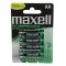 Maxell genopladelige Batterier HR6 AA 4er blister 2500mAh