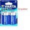 Varta Longlife Power Alkaline Batteri LR20 D 2er blister 50 pakker  04920121412