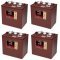Batteri til Golfbil Yamaha, EZ GO, Club Car og Melex Trojan T-125 Deep-cycle Bly Batteri St 24V 240Ah (4 x T-125)