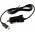 Powery ladekabel til bil med integreret TMC-Antenne 12-24V til Becker Traffic Assist Z112 med Mini-USB