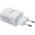 Powery universal Netstik Strmforsyning til Samsung, iPhone, HTC med 2x USB 2,4A Hvid