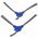 2x Sidebrster Passer til Eufy RoboVac 11S / 12 / 15 / L70 Hybrid / Tesvor M1 / S6