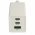 3-Port USB-C Power Delivery PPS Lader med 2x USB-C, 1x USB-A / Adapter 65W GaN Hvid