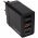 Verbatim Ladeadapter CHR-30EU1 30W GaN sort 2x USB-A 1x USB-A QC 1x USB-C PD Retail