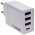 Verbatim Ladeadapter CHR-30EU2 30W GaN hvid 2x USB-A 1x USB-A QC 1x USB-C PD Retail