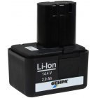 Gesipa Li-Ion Hurtigt skift batteri til Nittervrktj AccuBird 14,4V 1,3Ah