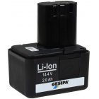 Gesipa Li-Ion Hurtigt skift batteri til Nitterværktøj AccuBird 14,4V 1,3Ah Gesipa Li-Ion Hurtigt skift batteri til Nitterværktøj AccuBird 14,4V 1,3Ah