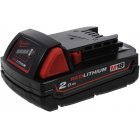 Batteri til stiksav Milwaukee HD18 JSB 2,0Ah Original Batteri til stiksav Milwaukee HD18 JSB 2,0Ah Original