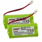 2x Batteri til Trådløs Telefon Siemens gigaset A245, A265, A160 2x Batteri til Trådløs Telefon Siemens gigaset A245, A265, A160