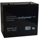 Powery BleiBatteri (multipower) til El-krestol Invacare Ranger II MWD zyklenfest