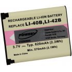 Batteri til Casio Typ NP-80 Batteri til Casio Typ NP-80