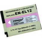 Batteri til Nikon Typ EN-EL12 Batteri til Nikon Typ EN-EL12