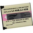 Batteri til Rollei Typ 02491-0066-02